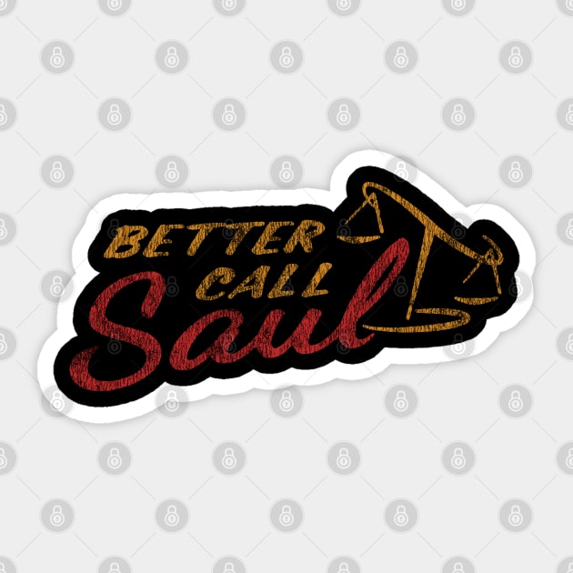 Better Call Saul Vintage Sticker by narcom